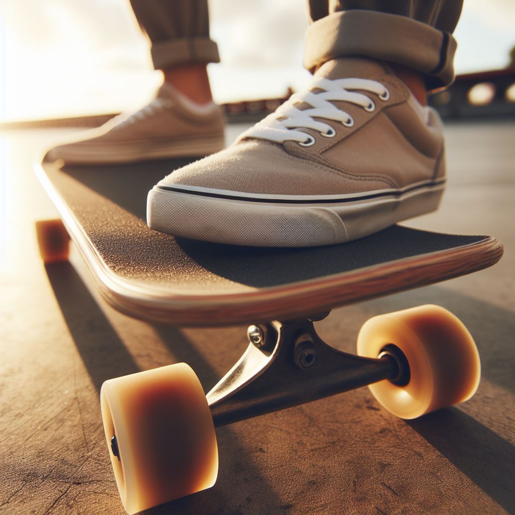 Dein erstes Skateboard-Setup: Was du wirklich brauchst Skateboard von vorne mit Griptape und Trucks